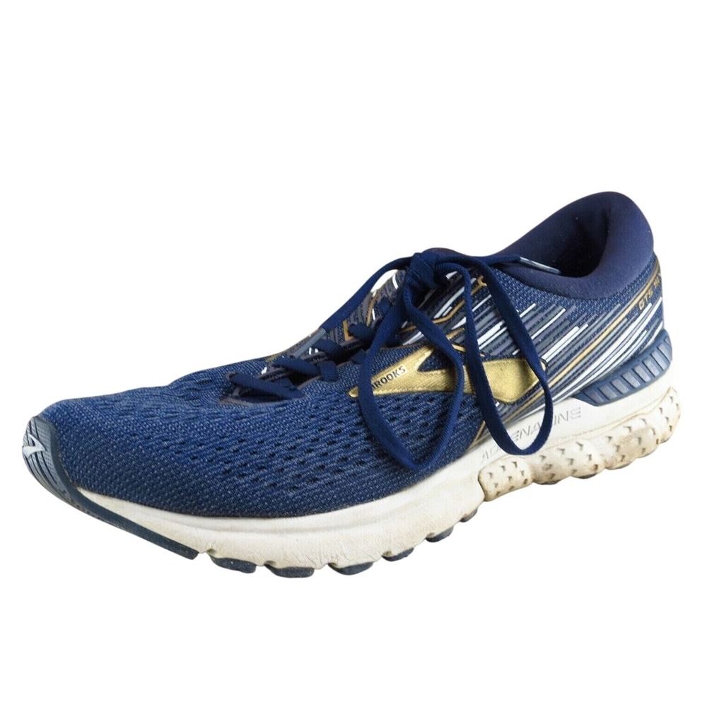 Brooks Adrenaline 19 Shoes Size 11.5 D Blue Running Mesh Men